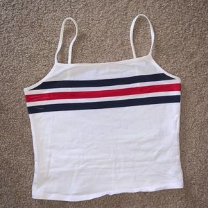 garage size small red white and blue tank top